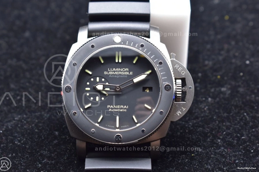 Strap 1003 O Clone V on Edition 1:1 Super Best P.9000 Black PAM389 Rubber BestValue VSF 0416